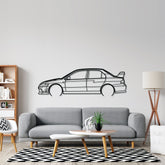 Evo 7 RS2 Detailed Silhouette Metal Wall Art